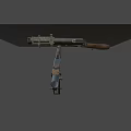 Classic Vintage Rifle Featuring Detailed Metal Barrel And Wooden Stock Design