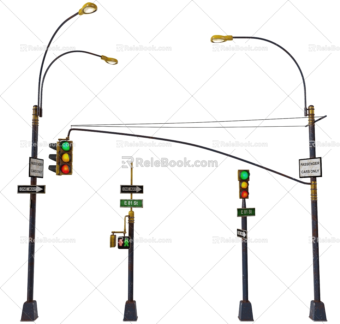 Traffic light 3d model