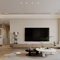 Modern Living Dining Room Interior Design With Sofa Coffee Tables Artwork And Lighting