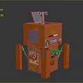 Juice vending machine vending machine beverage making machine beverage machine self-service vending machine PBR 3d model