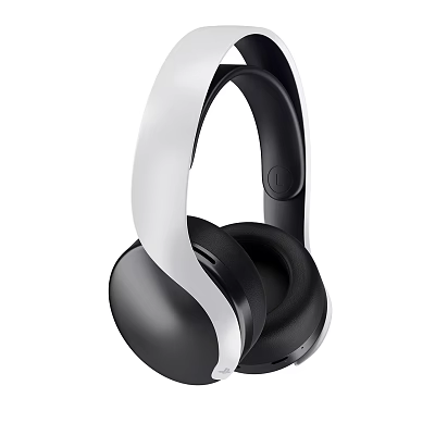 Black And White Over Ear Headphones With Comfortable Ear Cushions And Modern Design 3d model