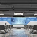 Simple Enterprise Report Hall Multimedia Room Report Hall 3d model