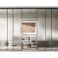 Sleek Modern Sliding Doors With Metal Frame Glass Panels In Home Interior Design