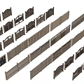 Wooden Fence Designs With Various Styles And Garden Gates For Outdoor Decoration