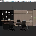 Manager Office Manager Desk 3d model