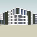 modern teaching building 3d model