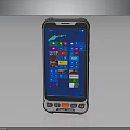 Rugged Electronic Smartphone Displaying Colorful App Icons On Screen And Physical Buttons