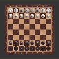 Modern Chess Wooden Chess 3d model