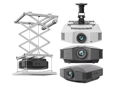 High Quality Projection Monitoring Systems With Various Installation Types And Multiple Models 3d model