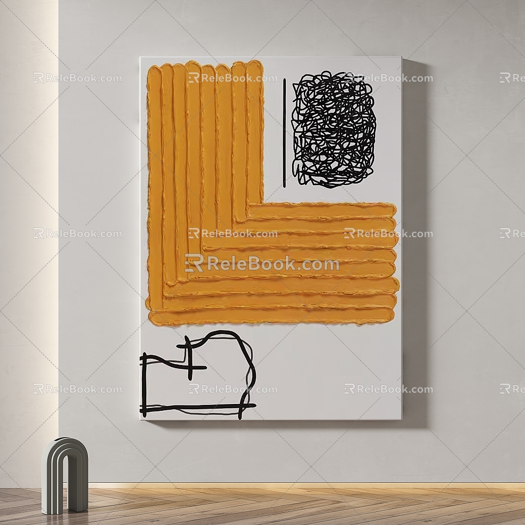 abstract texture decorative painting model