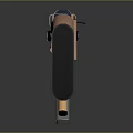 Orange And Black Tactical Rifle With Modern Design Barrel Stock And Magazine