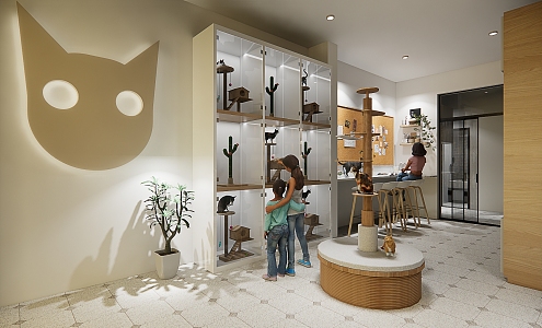 Modern Pet Shop 3d model