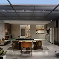 Modern Home Balcony Design With Sofa Fire Pit Green Plants Large Windows And City View