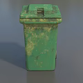 Trash Can Large Trash Can Outdoor Trash Can Community Trash Can Low Face Number Low Model Simple Model Game Sub-era Film and Television Level Super Realistic High Precision 3d model