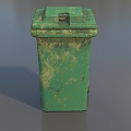 Trash Can Large Trash Can Outdoor Trash Can Community Trash Can Low Face Number Low Model Simple Model Game Sub-era Film and Television Level Super Realistic High Precision 3d model