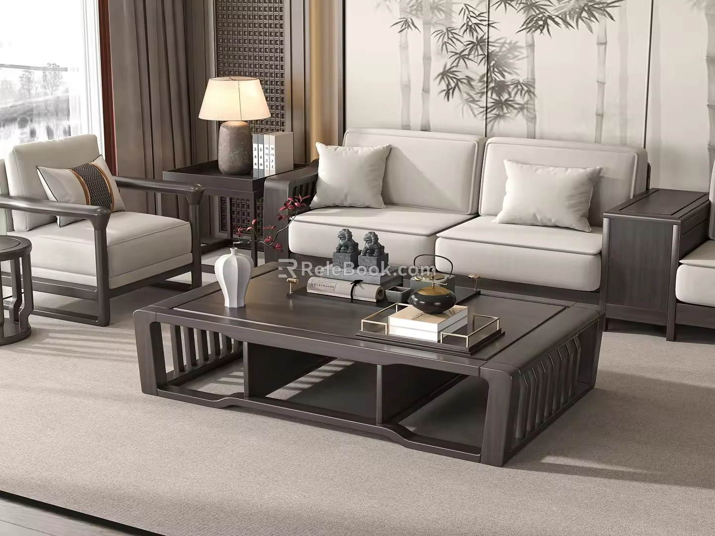 New Chinese Tea Table 3d model