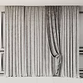 Elegant Sheer Curtains Tied Back With Light Filtering Layers For Modern Window Interior
