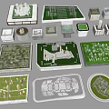 Sales Office Building Architectural Models With Modern Design And Detailed Layouts