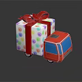 Colorful Children's Furniture With Gift Box And Toy Truck Decorations