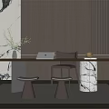 Modern Italian Desk Chair 3d model