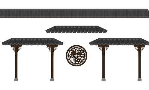 new chinese eaves 3d model