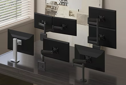 Office Equipment Monitor Bracket Elevated Bracket Wall Mounting Bracket High-end Bracket 3d model