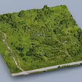 Lush Natural Garden Landscape Design With Winding Paths Green Vegetation And Open Grassland