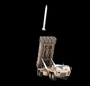 THAAD missile system 3d model