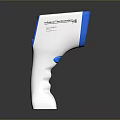Non Contact Infrared Thermometer With White And Blue Handheld Design And Digital
