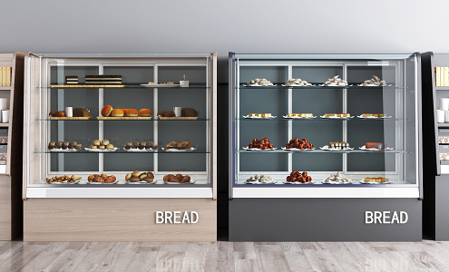 Modern Display Cabinet Bread Display Cabinet Combination 3d model