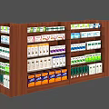 Wooden Multi Tier Retail Display Shelves With Various Packaged Products For Store