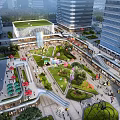 Modern Office Building Jinan Heyue Square Project 3d model