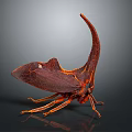 cicada shell golden cicada 3d model
