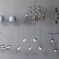 Modern chandelier 3d model