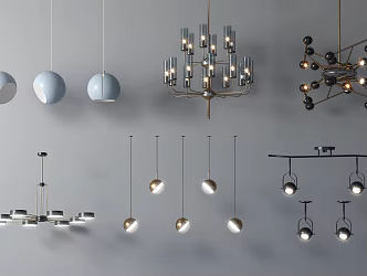 Modern chandelier 3d model