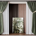 American Curtain 3d model