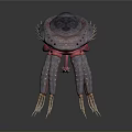 Mysterious Purple Gray Fantasy Creature Design With Dome Top Red Accents And Spiked Tentacles