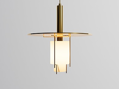 Modern chandelier bedside chandelier metal small chandelier 3d model