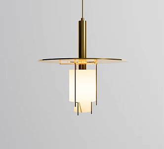 Modern chandelier bedside chandelier metal small chandelier 3d model