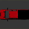 Red Crew Cab Pickup Truck With Black Wheels And Modern Exterior Design