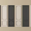Different Styles of Decorative Wall Paneling with Various Colors and Intricate Frames