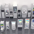 Bank intelligent terminal all-in-one machine 3d model