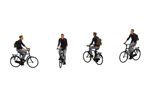 Cycling Man 3d model