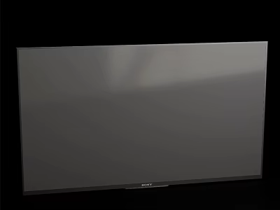 Sleek Modern Smart Television With Ultra Thin Bezel And High Definition 3d model