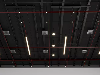 Industrial wind ceiling 3d model