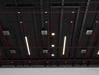 Industrial wind ceiling 3d model