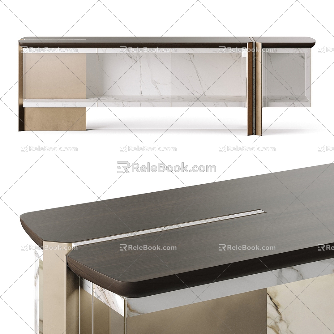 ENNE Marble Side Cabinet 3d model