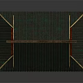 Traditional Chinese Architecture Roof Featuring Green Tiles Curved Eaves And Red Accents