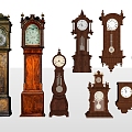 European Classical Floor Clock Vertical Pendulum Clock 3d model