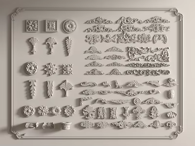 French carved 3d model